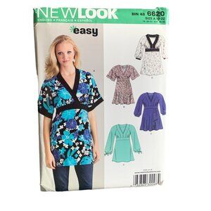 Sewing Pattern 6620 Misses Shirt Size 10-22 By Simplicity